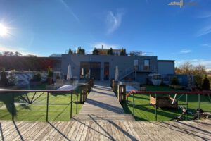 Stellwerk Blick auf Terrasse und Loft Stellwerk Blick auf Terrasse und Loft